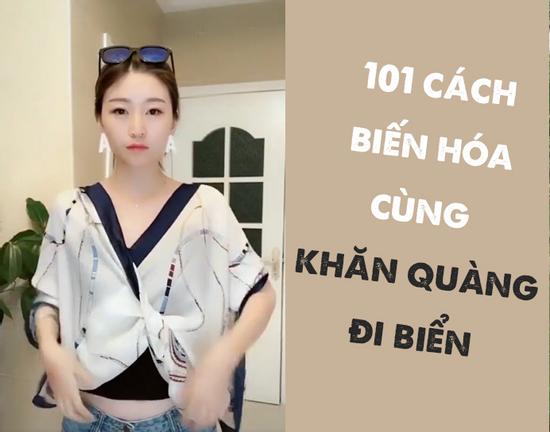 Hướng dẫn 1.001 kiểu biến hóa với chiếc khăn quàng đi biển
