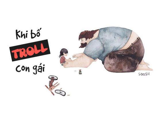 Ông bố 'nhây', quát con đến bật khóc chỉ vì xin một miếng chuối