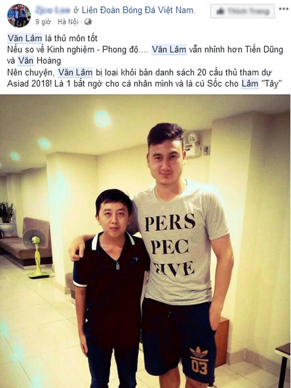 Thủ môn Văn Lâm bị loại khỏi danh sách U23 Việt Nam tham dự ASIAD 2018 khiến dân mạng tranh cãi-6