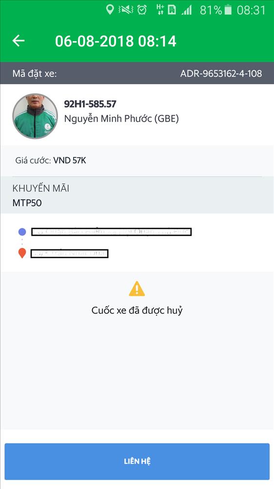 Tài xế GrabBike ở Sài Gòn truy đuổi, dọa giết khách trên đường phố-2