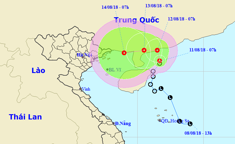 Áp thấp nhiệt đới gây mưa lớn ở Bắc Bộ, Bắc Trung Bộ-1