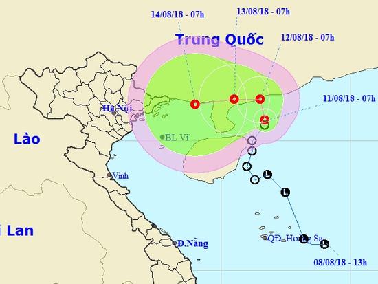 Áp thấp nhiệt đới gây mưa lớn ở Bắc Bộ, Bắc Trung Bộ