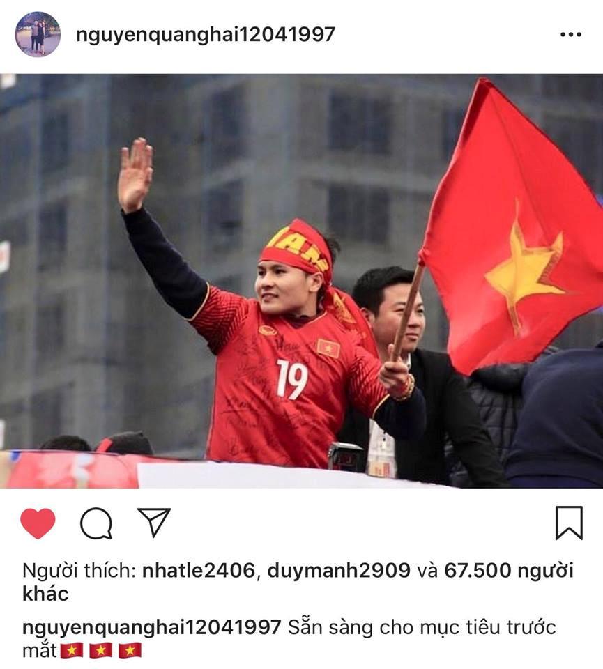 Dàn cầu thủ U23 VN đồng loạt đăng ảnh trước khi tham dự ASIAD 2018-3