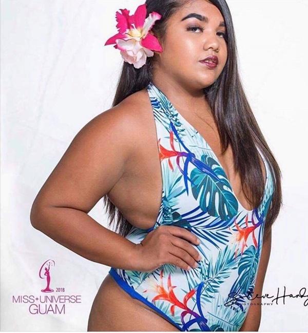 Thí sinh Hoa hậu Hoàn vũ Guam gây tranh cãi vì ngoại hình to béo-1