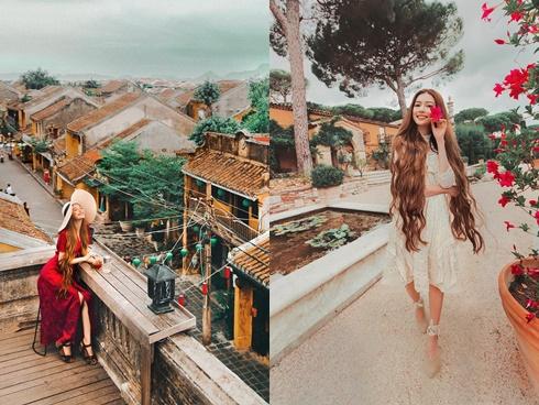 'Hot girl tóc mây' gốc Việt xinh đẹp đang có mặt ở Hội An