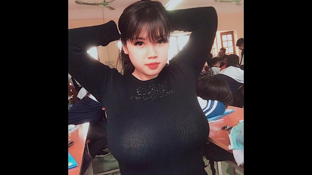 Nữ sinh sở hữu vòng 1 khủng ở Hải Dương tiếp tục đốt mắt người nhìn với loạt ảnh gợi cảm-1