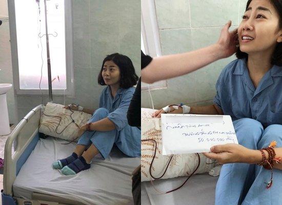 Mai Phương cười tươi lạc quan ở bệnh viện-6