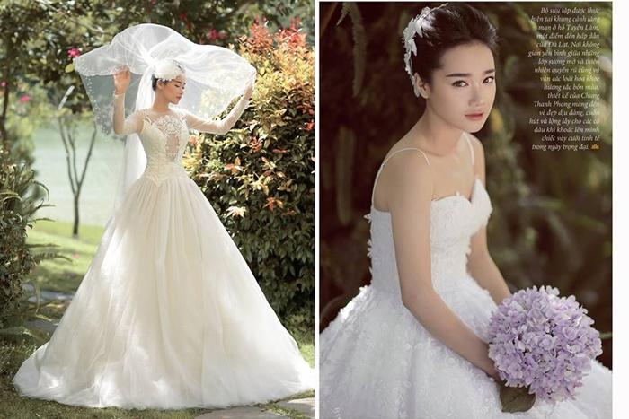 Ngắm Nhã Phương đẹp quên lối về trong những bộ váy cưới trước ngày theo Trường Giang về dinh-1