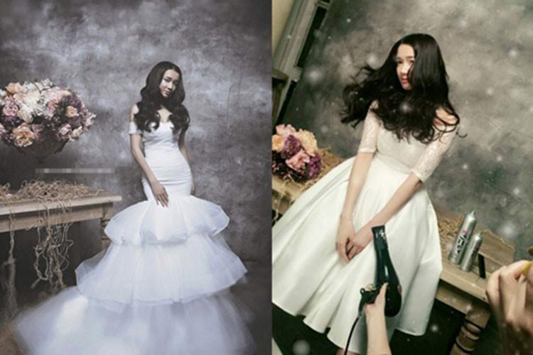Ngắm Nhã Phương đẹp quên lối về trong những bộ váy cưới trước ngày theo Trường Giang về dinh-12
