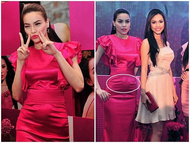 Sở hữu thân hình vệ nữ nhưng Hà Hồ, Ngọc Trinh lại thường xuyên bị váy áo tố giác vòng 2 như mang bầu-3