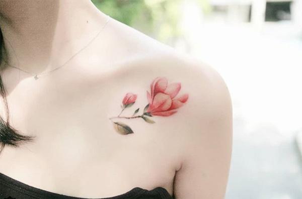 Phụ nữ Hàn đem cả vườn hoa lá lên ngực, đùi, hông...-7