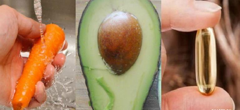Đắp mặt bằng nửa quả bơ, 1 viên vitamin E, 1/4 củ cà rốt và điều kỳ diệu xảy ra!-1