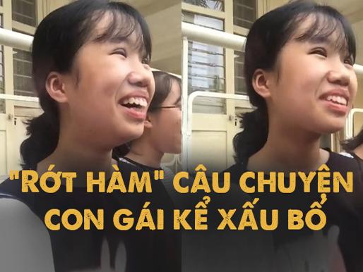 Hài hước clip con gái kể xấu bố: 'Bữa nào con cũng ăn cơm chan với nước mắt'