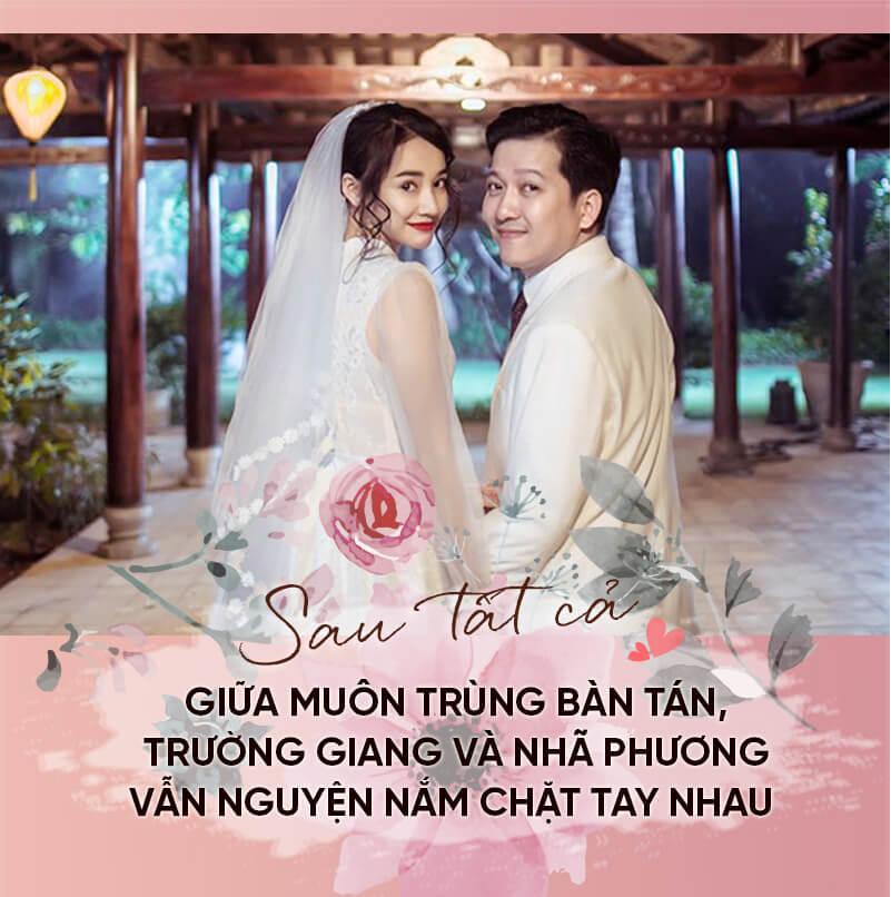 TRƯỜNG GIANG - NHÃ PHƯƠNG và cuộc hôn nhân chạy trời không khỏi nắng nhờ nét phu thê tướng số-5
