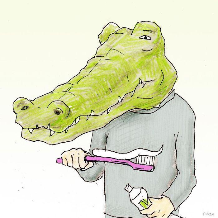 Hướng dẫn cách vẽ CON CÁ SẤU  Tô màu con Cá Sấu  How to draw a Crocodile   YouTube