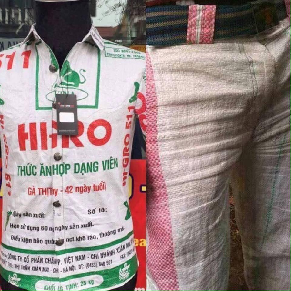 Đừng bao giờ nghĩ bao tải cám, phông bạt, làn đi chợ của Việt Nam là kém sang nhé!-3