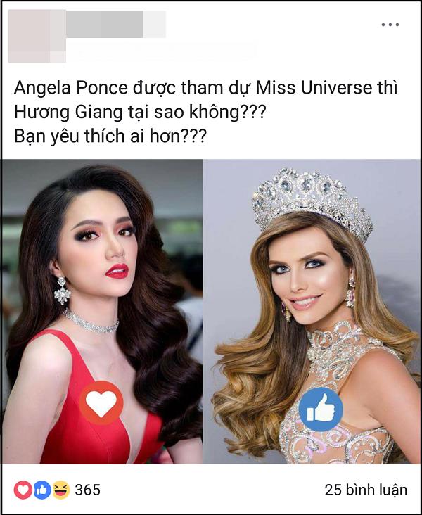 Đều là người đẹp chuyển giới, tại sao Angela Ponce được thi Miss Universe còn Hương Giang thì không?-3