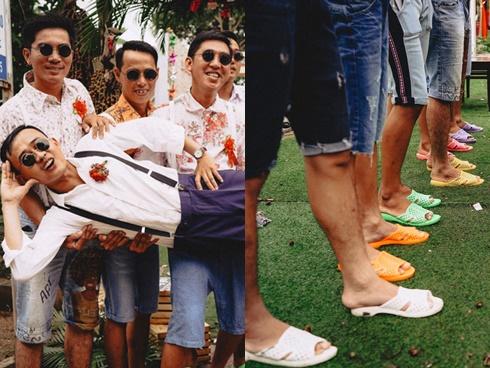 Đi dép tổ ong, diện quần áo thập niên 90: Còn đám cưới nào lầy lội hơn cặp đôi ở An Giang