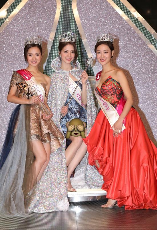 Tân Hoa hậu Hong Kong để lộ nội y phút đăng quang vì mặc váy quá ngắn-2