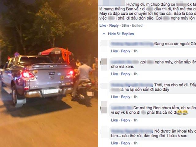 Dân mạng cười vỡ bụng trước cảnh vợ bắt quả tang chồng lén lút đi bão mừng U23-1