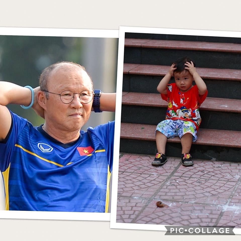 Cậu bé hot nhất mạng xã hội Việt hôm qua khi sở hữu loạt biểu cảm cực giống huấn luyện viên Park Hang Seo-5