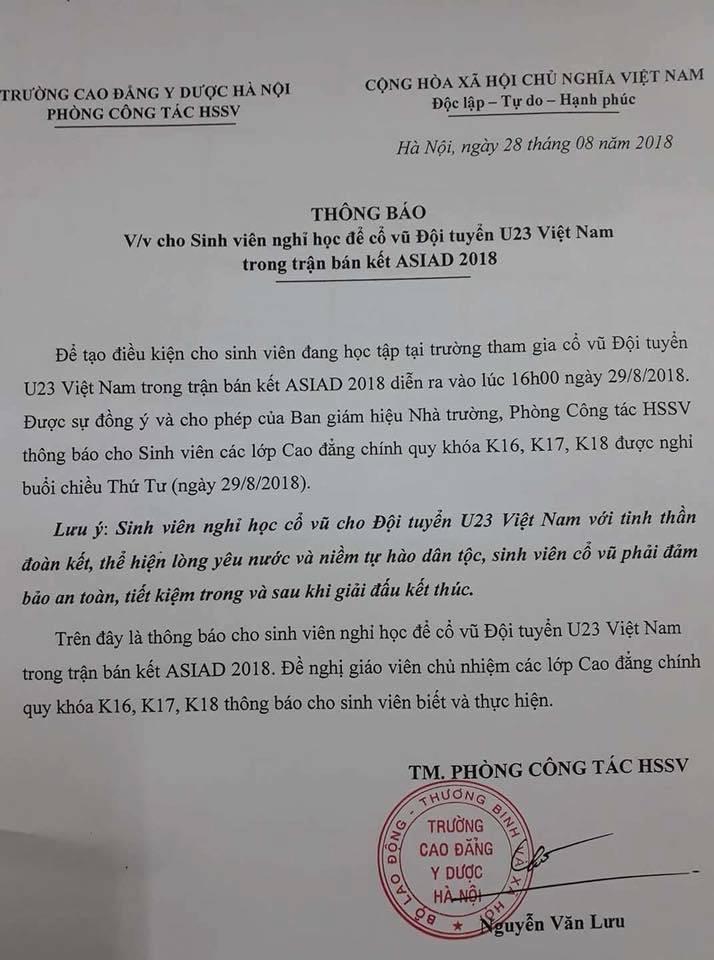 Cô giáo nhắn học sinh lập đàn cầu nắng cổ vũ Olympic Việt Nam-1