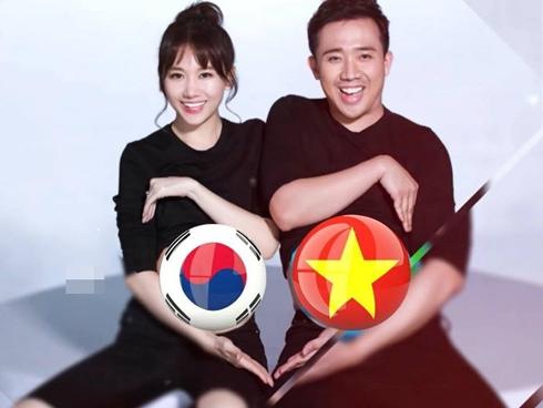 Trước trận đấu sinh tử Việt Nam - Hàn Quốc, Hari Won nhức óc vì không biết cổ vũ cho quê chồng hay quê mình!