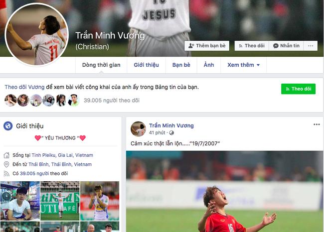Sau siêu phẩm để đời sút tung lưới đội bạn, lượng theo dõi trang cá nhân Minh Vương lên cao ngất ngưởng-2