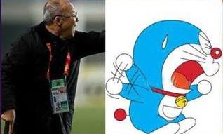 Phì cười trước loạt khoảnh khắc của HLV Park Hang Seo được cosplay y chang chú mèo máy Doraemon-3