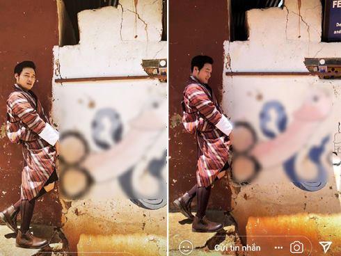 Trước khi có bức ảnh Quang Vinh chụp cạnh bộ phận sinh dục, nhiều sao Việt cũng khốn đốn vì tạo dáng thị phi-14