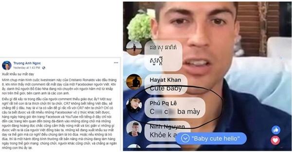 Facebooker Việt chửi CR7 qua livestream: Nạn ngôn từ rác trên MXH-2