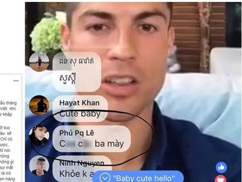Facebooker Việt chửi CR7 qua livestream: Nạn 'ngôn từ rác' trên MXH
