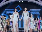 Lần đầu tiên, hoa hậu Kỳ Duyên nắm tay Đỗ Mỹ Linh 'công phá' sàn catwalk