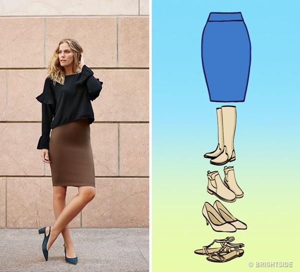 Cách kết hợp giày với 7 loại chân váy cơ bản-1