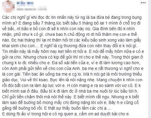 Chậm đưa tiền cho chồng, vợ bầu liền nhận tin nhắn sốc: Em thua vợ cũ anh đến 1.000 lần!-1