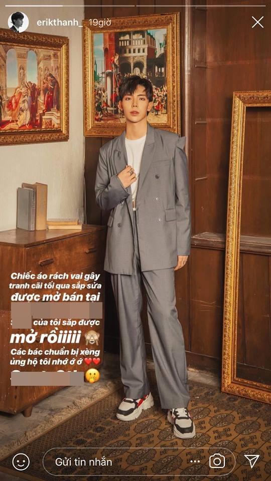 Không phải Erik, Hoàng Ku mới là người đi đầu xu hướng áo blazer rách vai từ cách đây 3 năm rồi-3