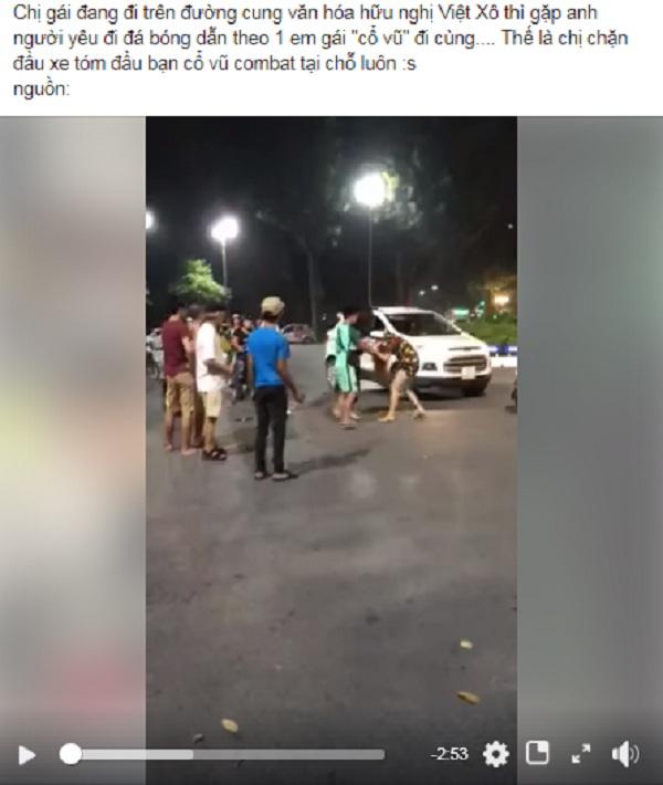 Đi đánh ghen một mình, cô gái bị tình địch đánh lại cho tơi tả-1