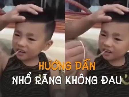 Ông bố của năm: Hướng dẫn cách nhổ răng không đau khiến cộng đồng cười nghiêng ngả