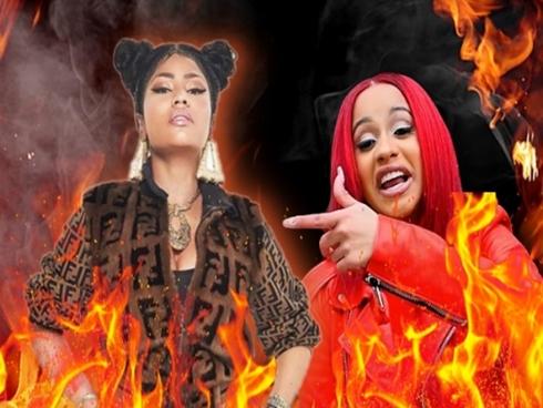 Clip: Cardi B 'ném thẳng chiếc guốc' vào Nicki Minaj tại sự kiện: 'cuộc chiến' bắt đầu!