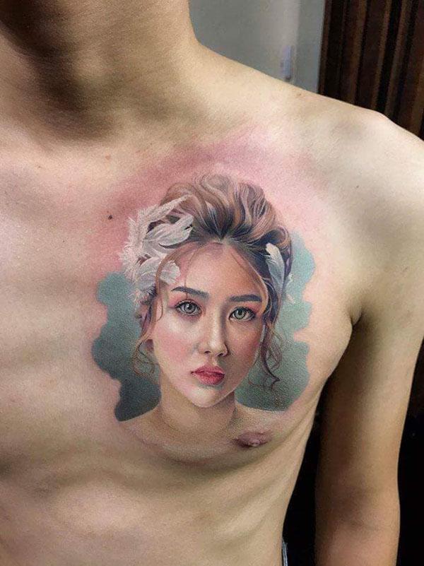 Hậu chia tay, anh chàng để hình xăm bạn gái đeo khẩu trang khiến dân tình tranh cãi-2