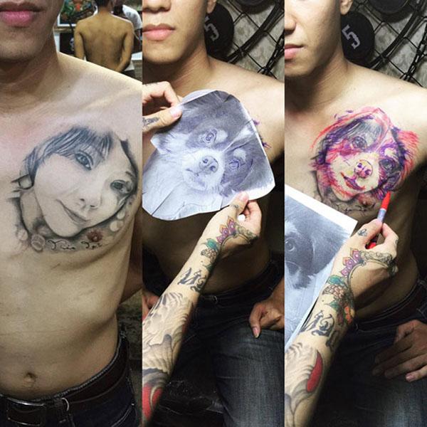 Hậu chia tay, anh chàng để hình xăm bạn gái đeo khẩu trang khiến dân tình tranh cãi-7