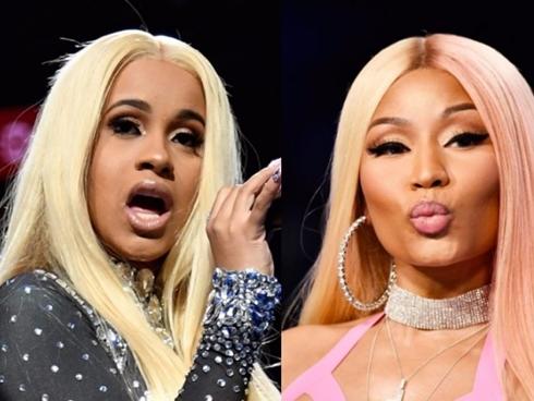 Cardi B quăng guốc và nhận cú đấm thấu trời từ Nicki Minaj