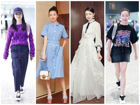 Từ thảm đỏ đến sân bay, Đổng Khiết 'Chúc Anh Đài' đi đến đâu là 'vô đối' đến đó