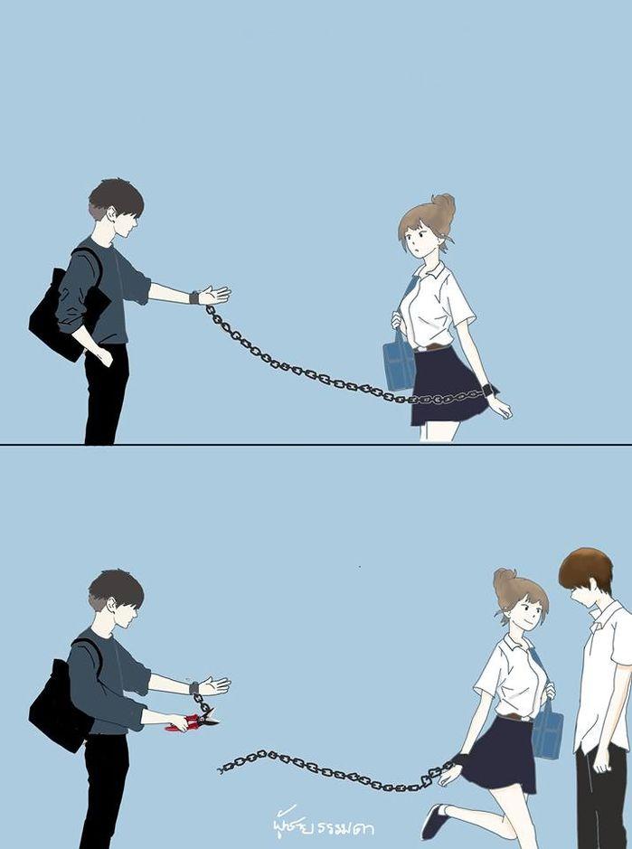 Bộ ảnh chuẩn không cần chỉnh về việc con gái hết yêu, đổi trắng thay đen-6