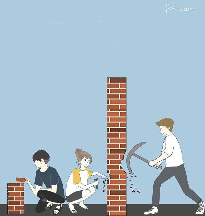 Bộ ảnh chuẩn không cần chỉnh về việc con gái hết yêu, đổi trắng thay đen-7