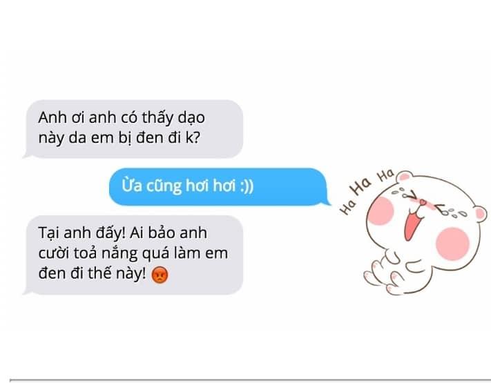 Nhắn tin thả thính tình như cái bình, cười không ngậm được miệng chỉ có thể là của crush-2