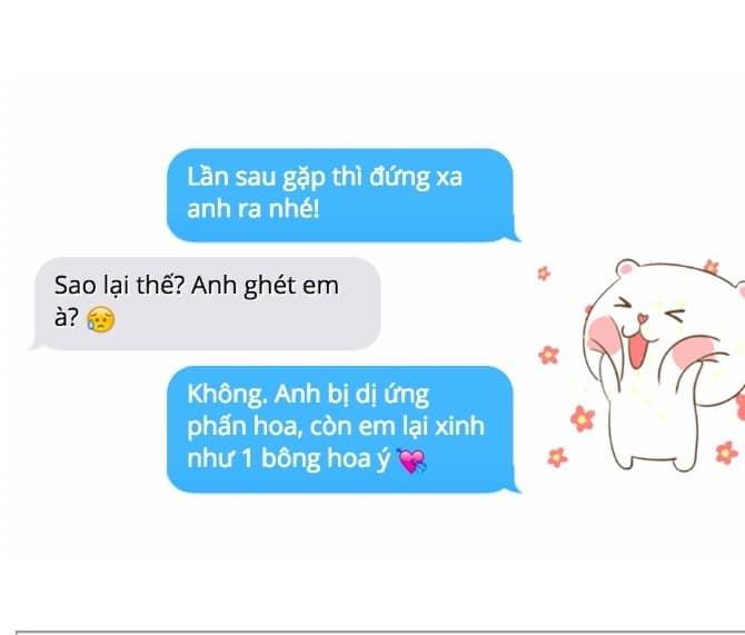 Nhắn tin thả thính tình như cái bình, cười không ngậm được miệng chỉ có thể là của crush-7