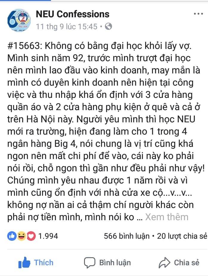 Về ra mắt nhà bố mẹ bạn gái, chàng trai sốc khi nhận được câu không có bằng đại học thì lấy sao được vợ-1