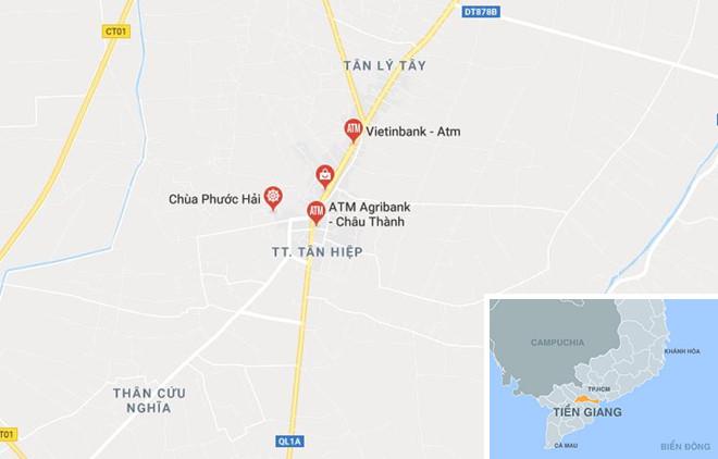 Truy bắt tên cướp ngân hàng ở Tiền Giang-2