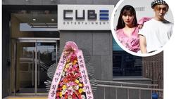 Vì sao HyunA và công ty Cube bị gửi vòng hoa chế giễu